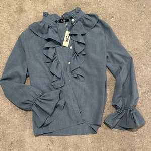 Denim look fabric shirt